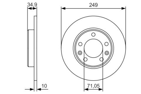 Disc frana BOSCH 0986479C23 [4]