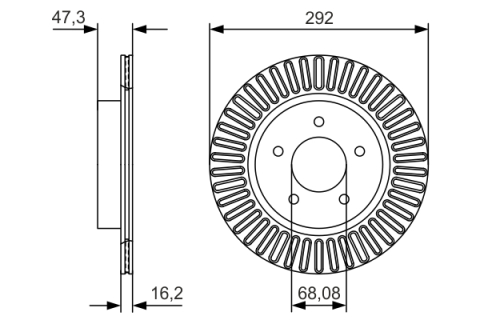 Disc frana BOSCH 0986479D20 [3]