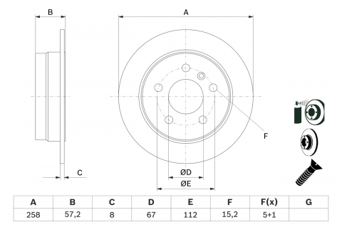 Disc frana BOSCH 0986479235 [2]