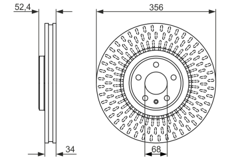 Disc frana BOSCH 0986479748 [4]