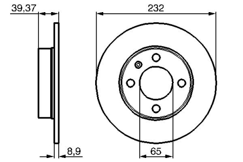 Disc frana BOSCH 0986478492 [3]