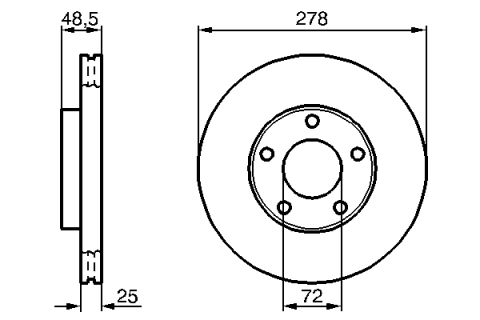 Disc frana BOSCH 0986479C68 [3]