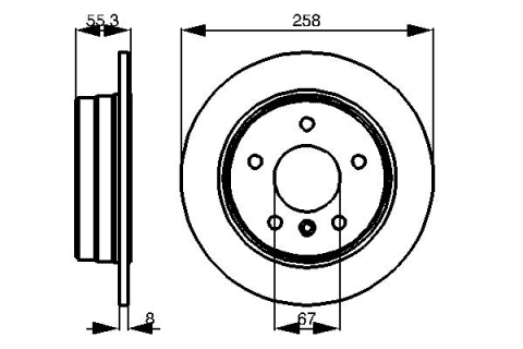 Disc frana BOSCH 0986478475 [2]