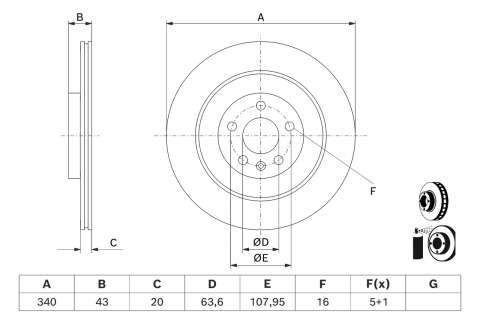 Piese auto - Disc frana BOSCH 0986479D97