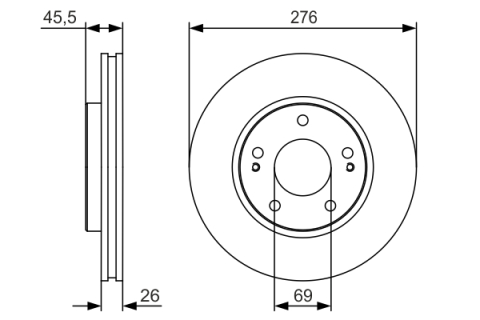 Disc frana BOSCH 0986479S00 [2]