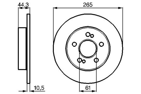 Disc frana BOSCH 0986478758 [4]