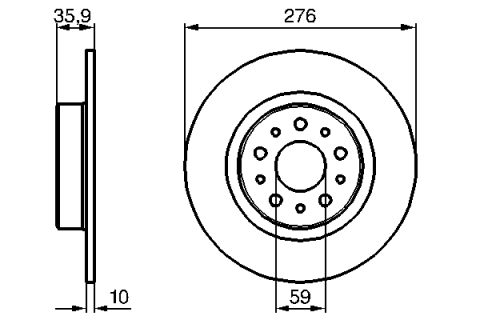 Disc frana BOSCH 0986479120 [1]