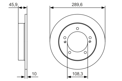 Disc frana BOSCH 0986479B09 [3]