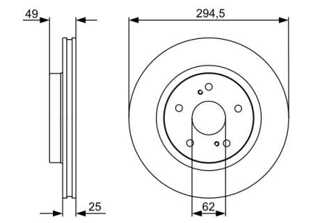 Piese auto - Disc frana BOSCH 0986479559