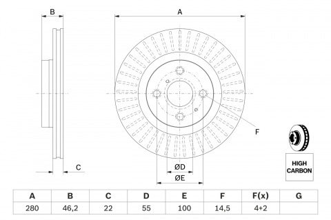 FRANARE - Disc Frana ASAM 71271