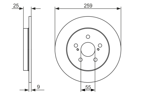 Disc frana BOSCH 0986479721 [1]