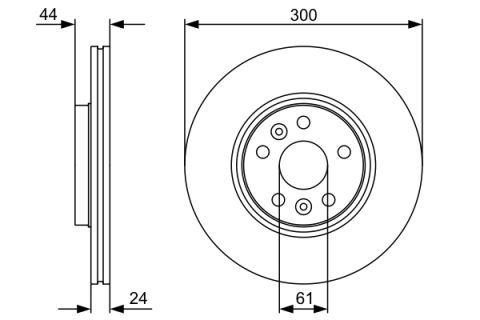 Disc frana BOSCH 0986479554 [4]