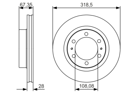 Disc frana BOSCH 0986479R46 [2]