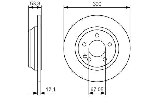 Disc frana BOSCH 0986479D12 [3]
