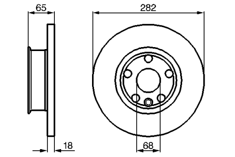 Disc frana BOSCH 0986478613 [3]