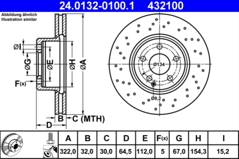 Disc frana ATE 24.0132-0100.1 [0]