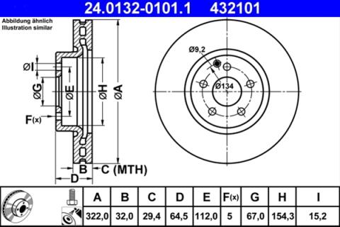 Disc frana ATE 24.0132-0101.1 [0]
