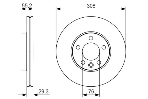 Disc frana BOSCH 0986479R84 [1]
