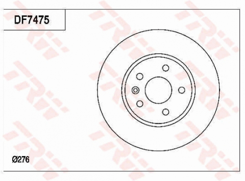 Disc frana fata TRW DF7475 [1]