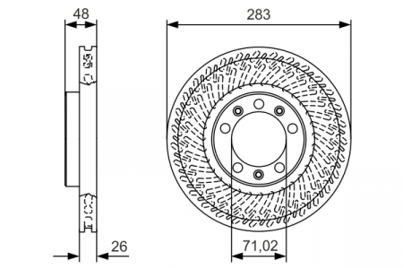 Discuri frana - Disc frana fata BOSCH 0986479c33