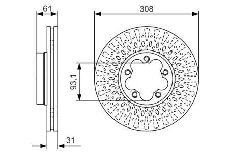 FRANARE - Disc frana fata BOSCH 0986479c99