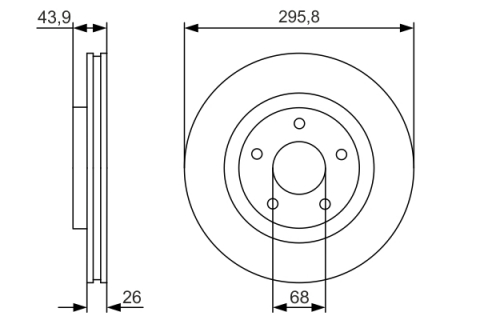 Disc frana fata  R89 BOSCH 0986479R89 [2]