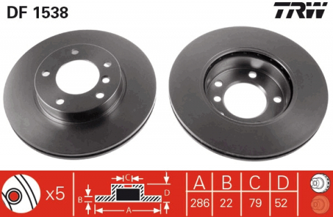 Disc frana fata TRW DF1538 [1]