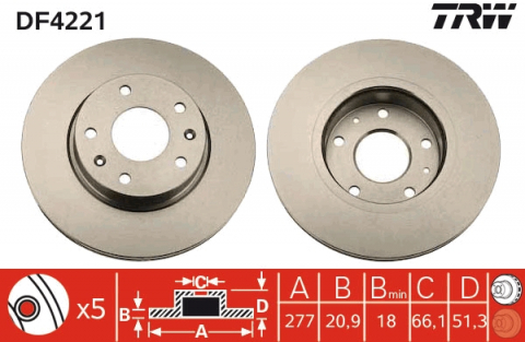 Disc frana fata TRW DF4221 [1]