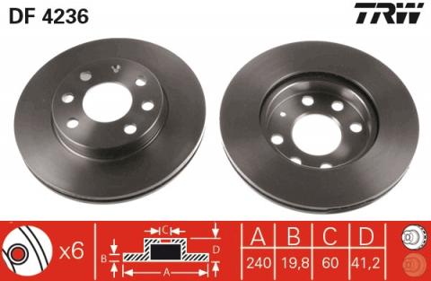 Disc frana fata TRW DF4236 [1]