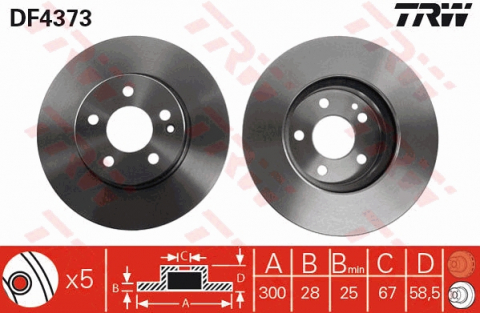 Disc frana fata TRW DF4373 [1]