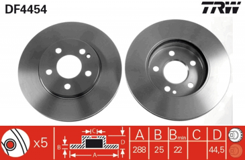 Disc frana fata TRW DF4454 [1]