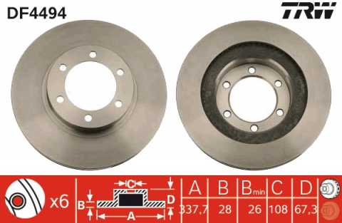 Disc frana fata TRW DF4494 [1]
