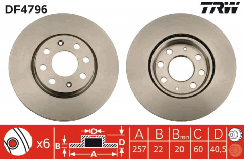 Disc frana fata TRW DF4796 [1]
