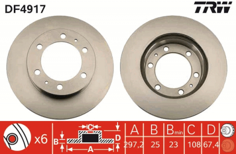 Disc frana fata TRW DF4917 [1]