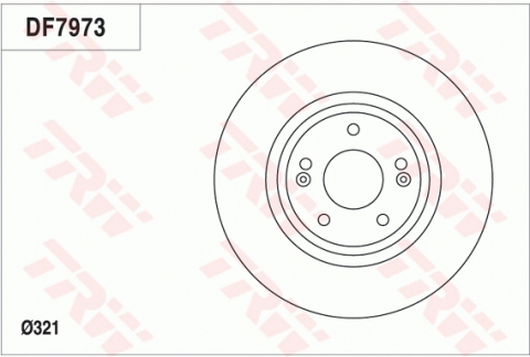 Disc frana fata TRW DF7973 [1]