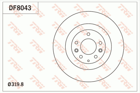 Disc frana fata TRW DF8043 [1]