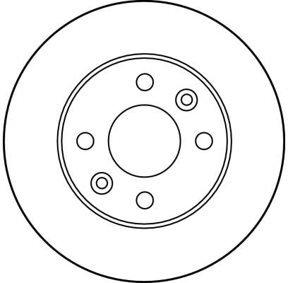 Piese auto - Disc frana neventilat fata 238x12 (14``) log./sand TRW DF1013