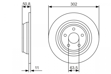 Disc frana spate BOSCH 0986479d37 [3]