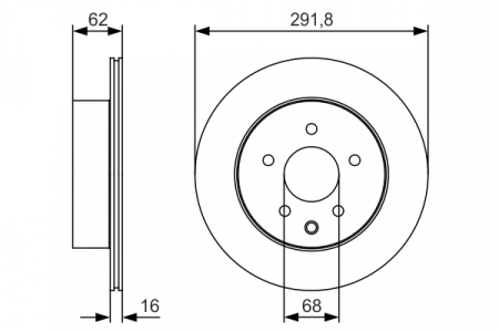 Disc frana spate BOSCH 0986479s31 [2]
