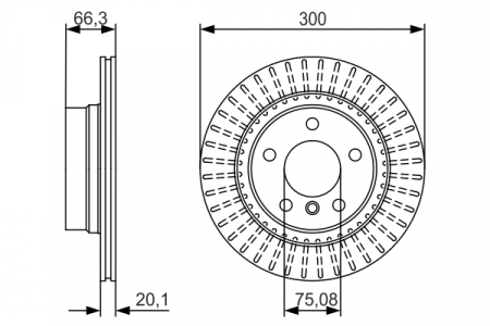 FRANARE - Disc frana spate BOSCH 0986479044
