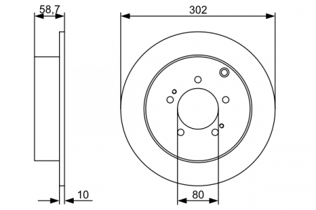 Disc frana spate BOSCH 0986479318 [4]