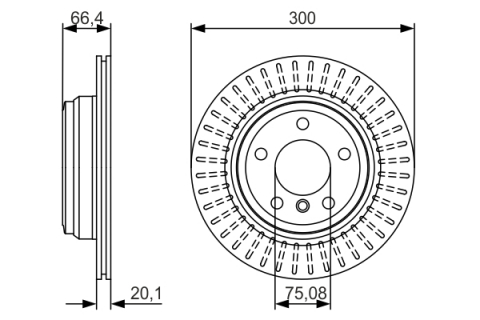 Disc frana spate BOSCH 0986479045 [4]