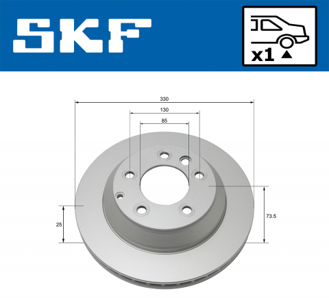 Disc frana spate SKF VKBD90136V1 [1]
