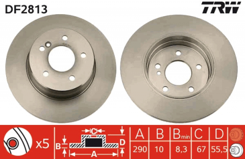 Disc frana spate TRW DF2813 [1]