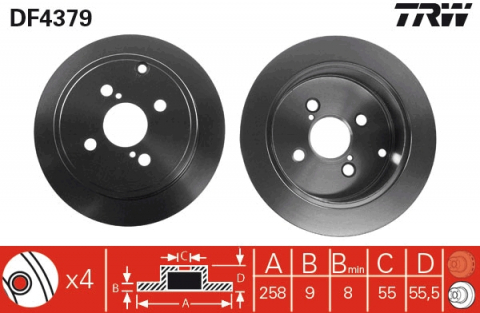 Disc frana spate TRW DF4379 [1]