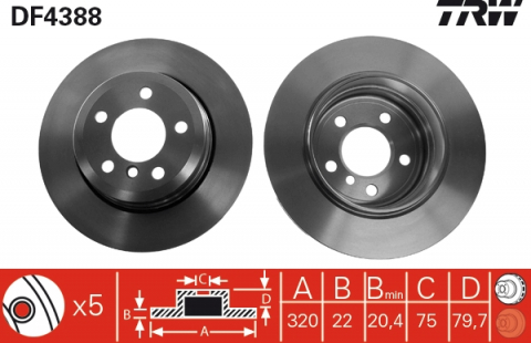 Disc frana spate TRW DF4388 [1]
