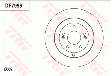Disc frana spate TRW DF7996 [1]