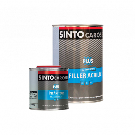 Chimice auto - Filler Acrilic 'Plus' 5:1 Cu Intaritor, Negru (0.75L + 0.15L) Sinto