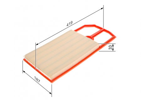 Filtre aer - Filtru aer BOSCH 1457433716