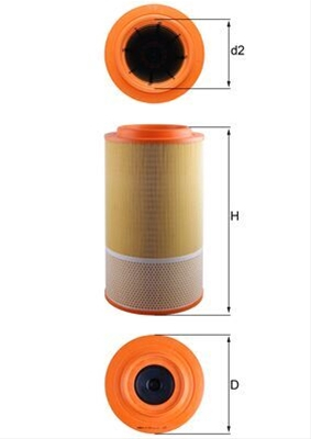 Filtru aer MAHLE LX1024 [1]